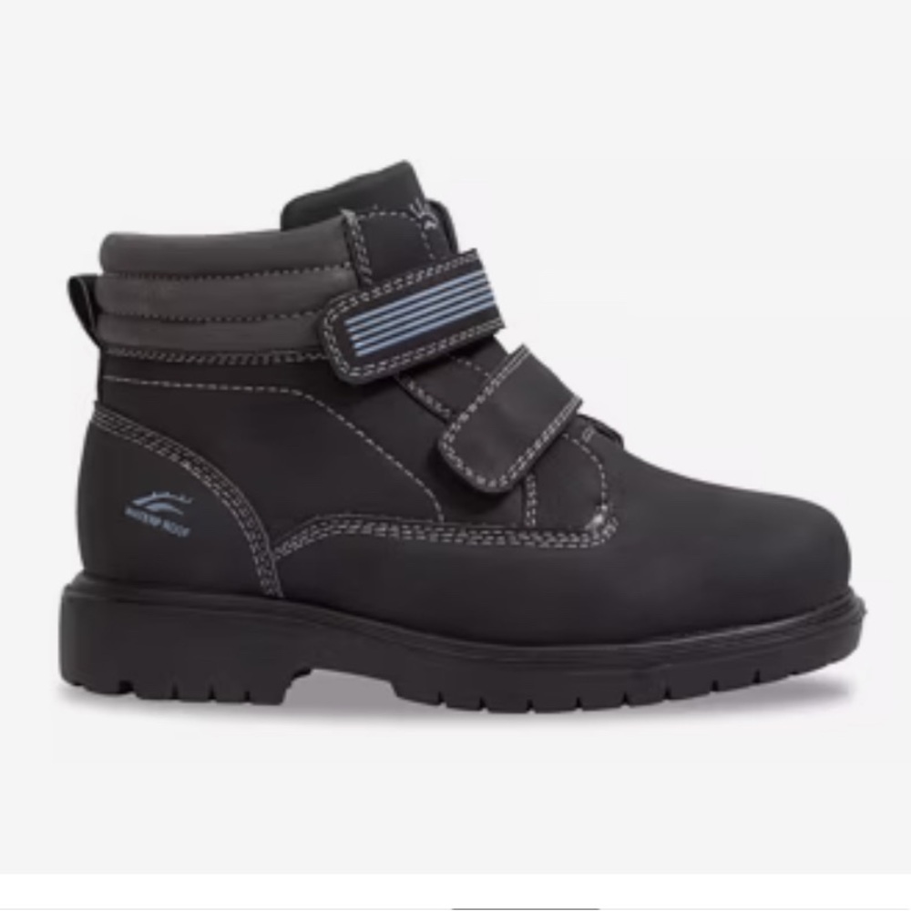 Deer Stags Marker Black Waterproof Boots - Big Kids' Size 7 - NWT